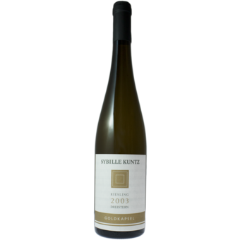 Bottle shot for 2003 Sybille Kuntz Riesling Dreistern Goldkapsel