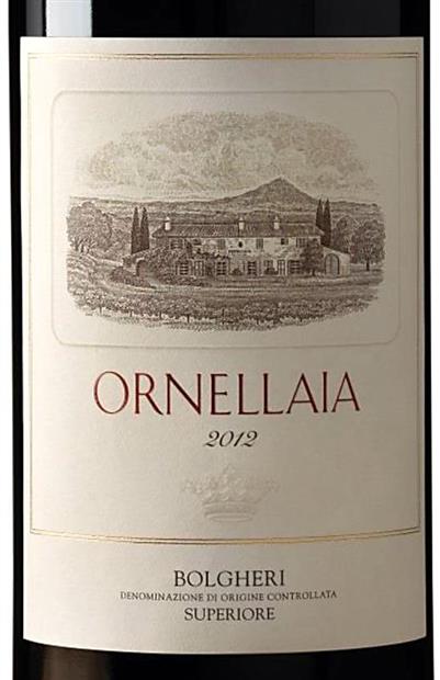 オルネライア　2012 オルネライア 2012 テヌータ・デル・オルネライア 赤 Ornellaia