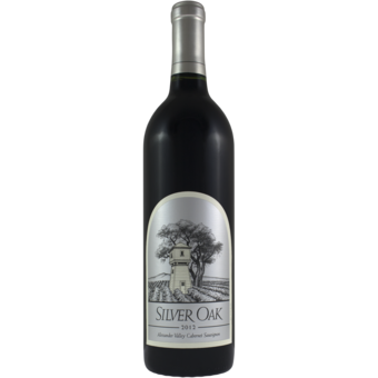 Bottle shot for 2012 Silver Oak Alexander Cabernet Sauvignon