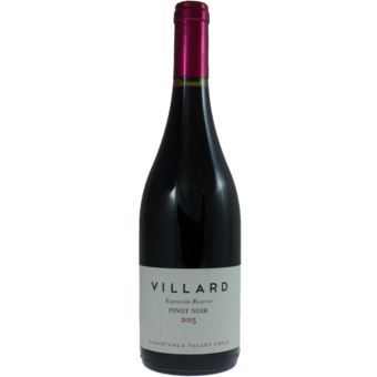 Bottle shot for 2015 Villard Pinot Noir Expression Reserve
