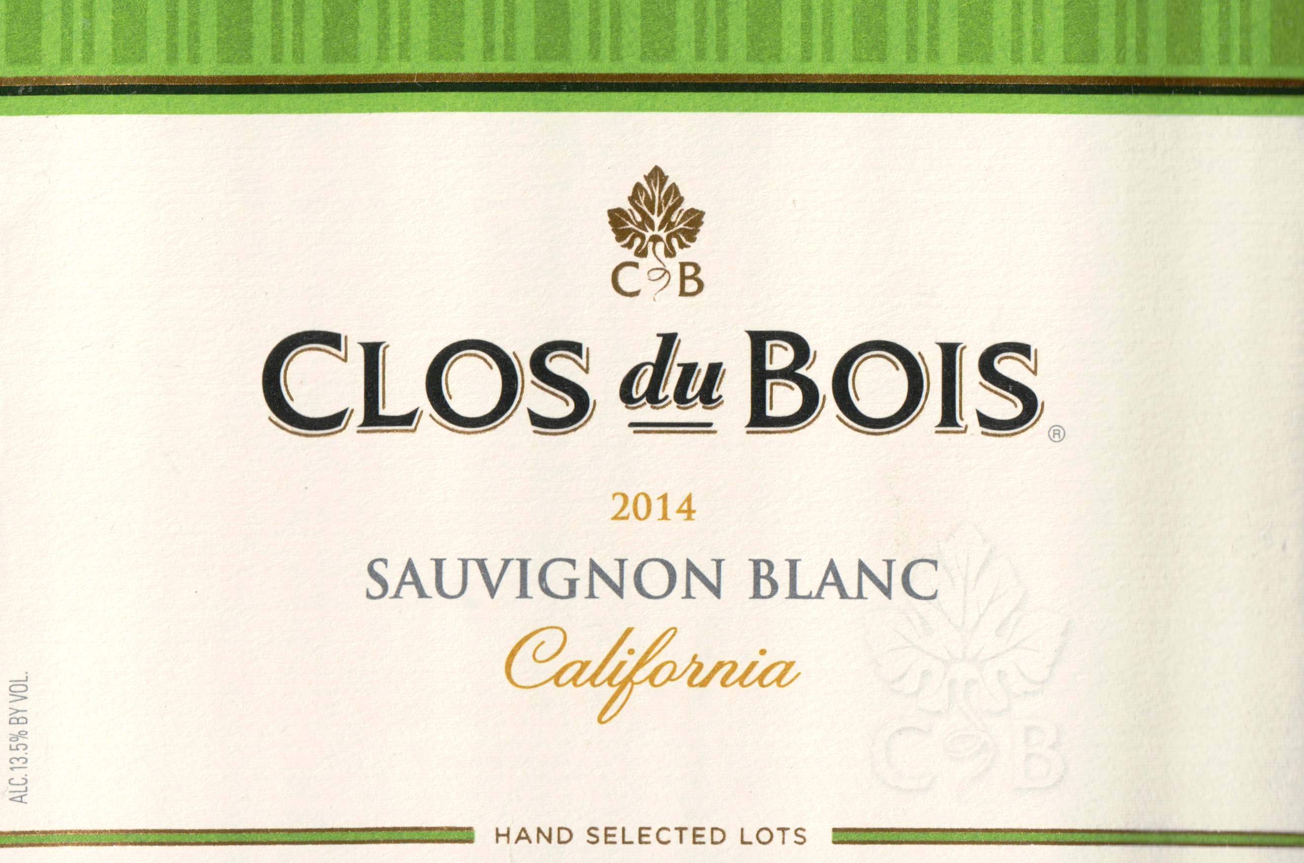 2014 Clos Du Bois Sauvignon Blanc Wine Library