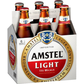 Bottle shot for  Amstel Light 6pk