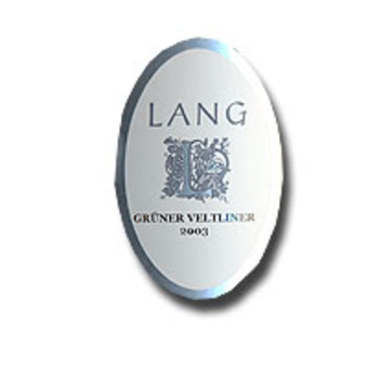Label shot for 2003 Ernst Lang Gruner Veltliner