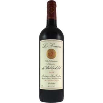 Bottle shot for 2014 Les Lauriers De Rothschild Montagne Saint Emilion (U)p