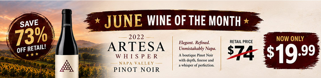 June's wine of the month.