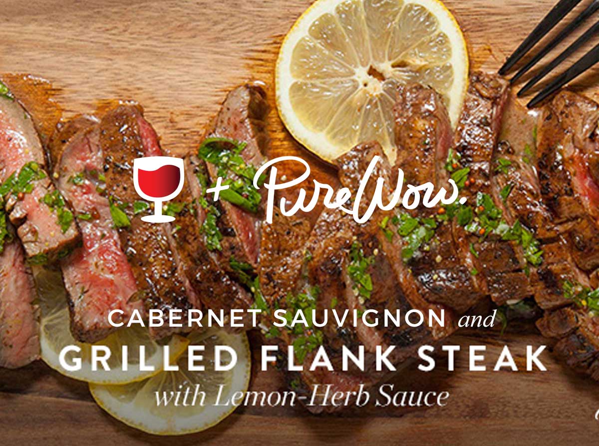 Grilled Flank Steak, LemonHerb Sauce, and the Perfect Wine Pairing to